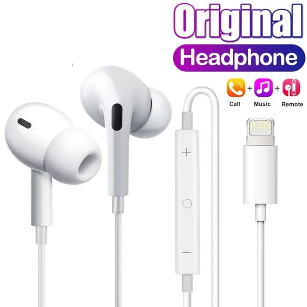 Auriculares com fio Bluetooth para Apple iPhone, Acessórios do Telefone, Fones de ouvido, iPhone 14 Pro Max, 13, 12, 11, X, XS, XR, 8, 7, 6 Plus