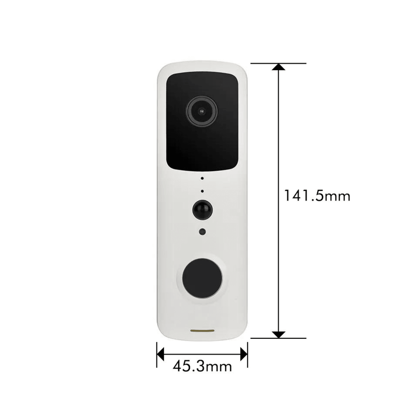 Vídeoporteiro Inteligente Full HD 1080p Wi-Fi - Branco