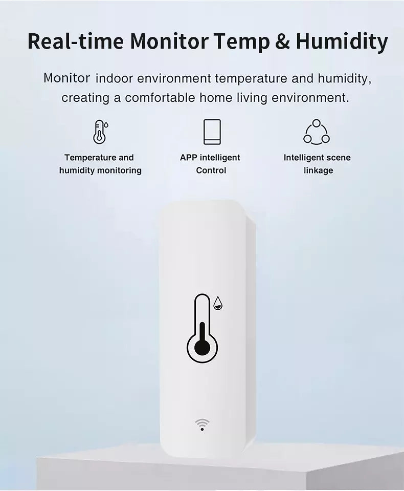 Sensor de Temperatura e Humidade Inteligente Wi-Fi