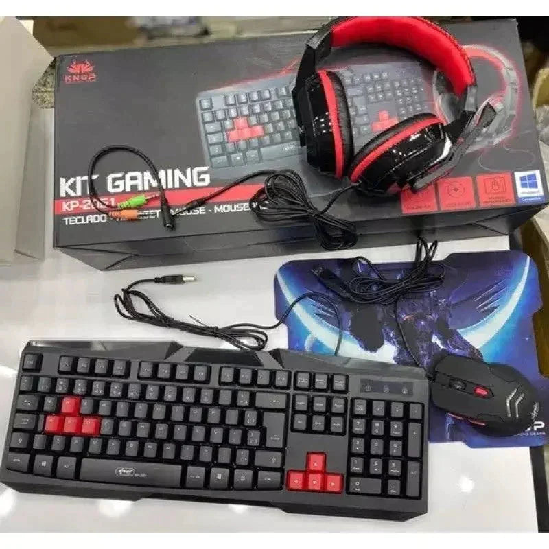 Kit Gamer Completo Teclado Mouse e Head Fone + Frete Grátis + Envio Imediato + Brinde