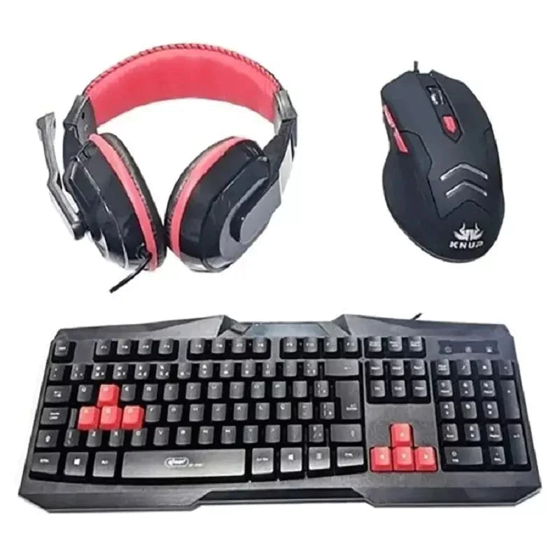 Kit Gamer Completo Teclado Mouse e Head Fone + Frete Grátis + Envio Imediato + Brinde