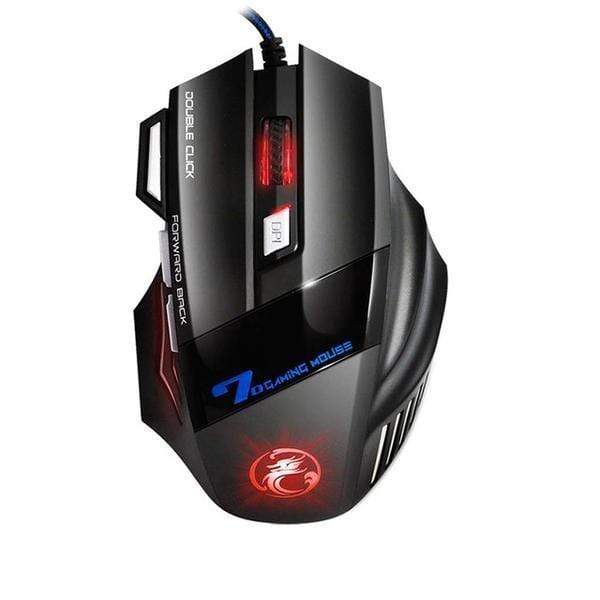 Mouse Gamer Profissional LED - 5500 DPI (7 botões)